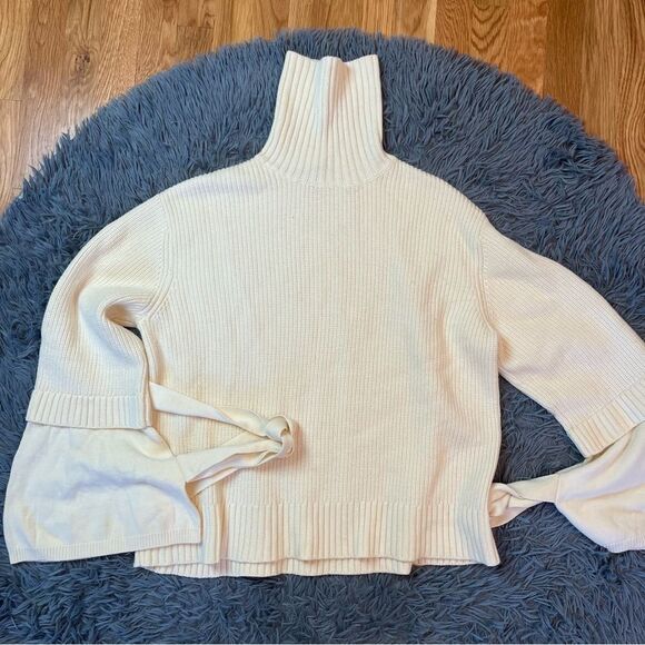 Mother Of Pearl London Cream White Oversized Wool Sweater Size M - Picture 1 of 9
